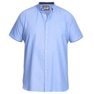 D555 JAMES rövid ujjú túlméretezett férfi ing, kék, 6XL - Férfi ing