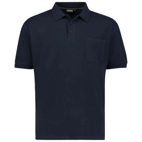 ADAMO férfi póló mellzsebbel, sötétkék, 8XL