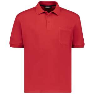 ADAMO férfi piros póló mellzsebbel - Adamo