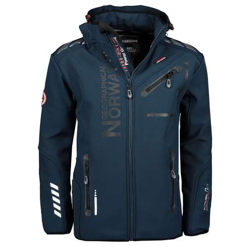 GEOGRAPHICAL NORWAY ROYAUTE softshell férfi kabát sötétkék színben - Geographical Norway