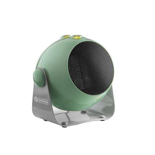 Olimpia Splendid CaldoDesign S elektromos fűtő, zöld, kerámia technológia, 2 teljesítményfokozat, termosztát, irányállítás, fagyvédelem, túlmelegedés elleni védelem