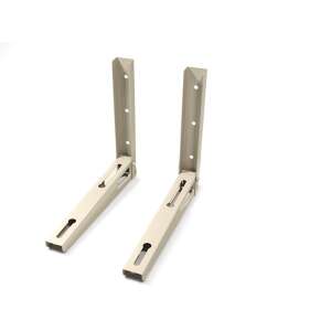 Стенен държач за климатик Maclean MC-621, капацитет 100 кг, поцинкована стомана, цвят слонова кост - Добавка за климатик