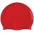Piros szilikon úszósapka elszigetelve fehér alapon
