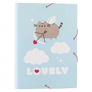 Pusheen Purrfect Love kollekció A4 mappa, kék mappa Pusheen macska mintával, tökéletes iskolába vagy irodába - Irattartó mappa