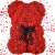 Urs de trandafiri roșii, urs de pluș din trandafiri, urs de trandafiri cadou, cadou romantic, cadou de Ziua Îndrăgostiților
