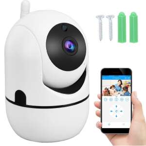 IP kamera távirányító alkalmazással, csavarokkal és fali dugókkal - Dekoráció