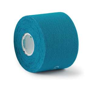 Kineziológiai szalag, kék, 5cm széles, 5m hosszú, tekercs, kineziológiai tapaszolás, sport szalag, izomtámogatás, sérülés gyógyulás - Ízületi rögzítő