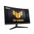 ASUS TUF Gaming VG27VQM1B 27 Zoll Curved Monitor, Schwarz, schräger Blick