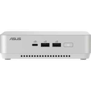 ASUS NUC 14 Pro+ mini PC, vedere din față, alb - ASUS