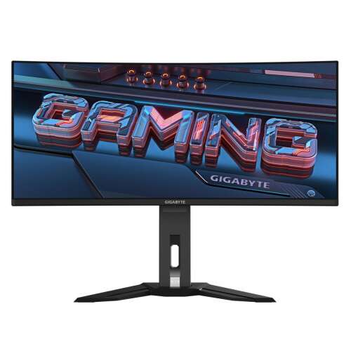 GIGABYTE MO34WQC2 34 hüvelykes ívelt OLED gaming monitor, fekete