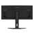 GIGABYTE MO34WQC2 34 hüvelykes ívelt OLED gaming monitor hátulnézete