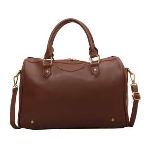 Braune Dollcini Vintage Schultertasche mit verstellbarem Schultergurt, Damenhandtasche - Handtaschen