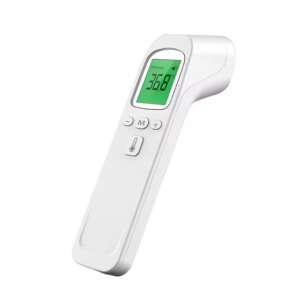 Non-contact infrared thermometer, digital display, white, medical grade, accurate temperature measurement - Thermometer