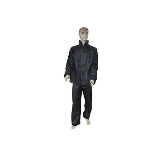 Fekete horgász esőruha, vízálló, lélegző, teljes testvédelem