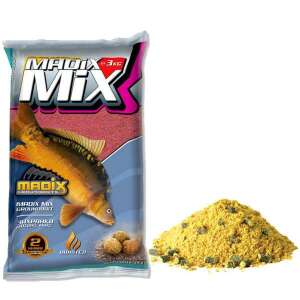 Madix Mix Groundbait 3kg, Ponty Horgász Csalit, Sütött, Sárga Etetőanyag Kendermaggal - Madix