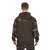 Fox Rage Lw khaki / camo split zip hoody large, férfi a camo kapucnis pulóverben hátulról
