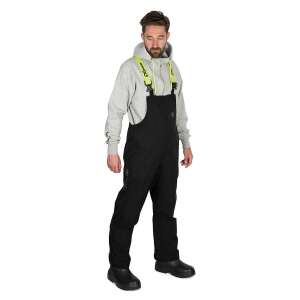 Matrix Ultra-Light 8K Salopettes fekete színben, teljes nézet - Horgász ruházat