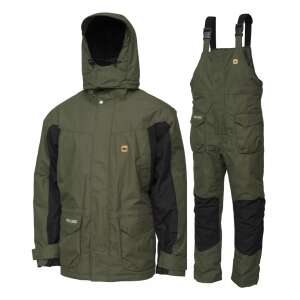 Highgrade thermo suit XXL zöld/fekete, vízálló téli horgászruha dzsekivel és mellénynadrággal - Horgász ruházat