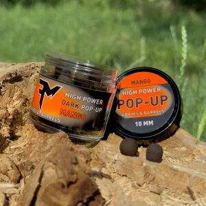 Feedermánia High Power Dark Pop-Up bojli és hordócsalik 10mm mangó ízű, horgászcsali pontyhoz - PopUp