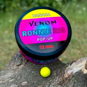 Venom Ronnie Rig Pop-Up 12mm Banana, sárga pop-up csalik horgászáshoz - PopUp