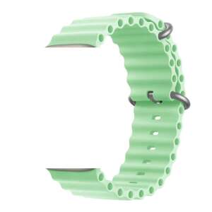 Green silicone Apple Watch band, D&K Ocean, compatible with Apple Watch Ultra, 8, 7, 6, 5, 4, 3, 42/44/45/49mm - D&K WONDER
