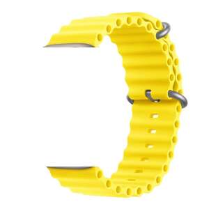 Yellow silicone band for Apple Watch Ultra, Series 8, 7, 6, 5, 4, 3, 49mm, 45mm, 44mm, 42mm - D&K WONDER