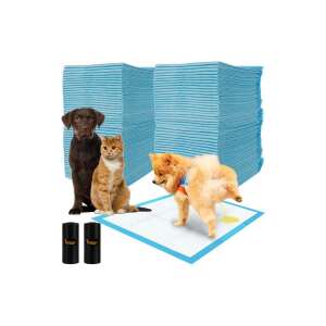 Purlov 60x60cm higiénikus kutyapelenka kutyával és macskával, akik használják - Kutyapelenka & WC