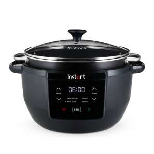 Instant Pot Superior Slow Cooker, 7,1L, negru, afișaj digital, capac din sticlă - Oale electrice