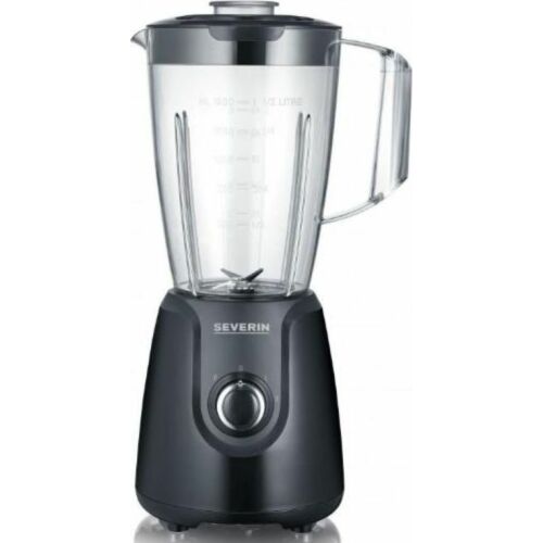 Blender Severin SM 3707, capacitate 1,5 litri, culoare neagră, pentru smoothie-uri și shake-uri