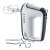 Severin HM3830 hand mixer, white and black, with beaters and dough hooks