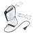 Severin HM3830 hand mixer, white and black, with beaters, dough hooks, and power cord
