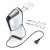 Severin HM3830 hand mixer, white and black, with beaters, dough hooks, and power cord