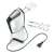 Severin HM3830 hand mixer, white and black, with beaters, dough hooks, and power cord