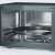 Severin MW7752 3 in 1 microwave oven, black, interior with pizza tray