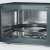 Severin MW7752 3 in 1 microwave oven, black, interior with pizza tray