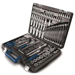 Set de scule Scheppach TB 217 cu 217 piese, cu socluri, chei, biți și accesorii, într-o valiză de transport - Seturi scule