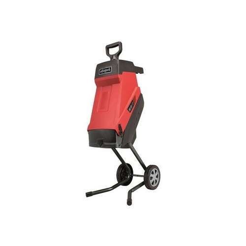 Scheppach GS 55 elektrischer Gartenhäcksler, 2400W, rot, mit Rädern