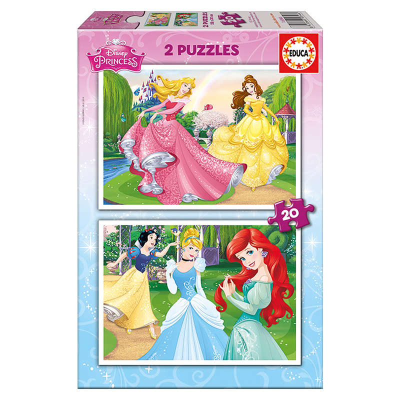 Educa Disney gyerek Puzzle 2x20db - Hercegnők