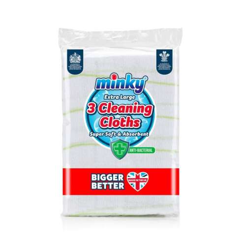 Minky Antibakteriális Törlőkendő -XL, puha- 3db