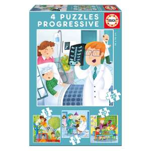 Educa 4in1 Puzzle - Mi leszek ha nagy leszek? 31941884 Puzzle - Emberek - Épület