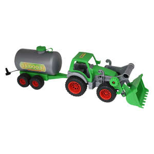 Polesie játék Traktor 57cm #zöld 30476048 Munkagép gyerekeknek - Utánfutó