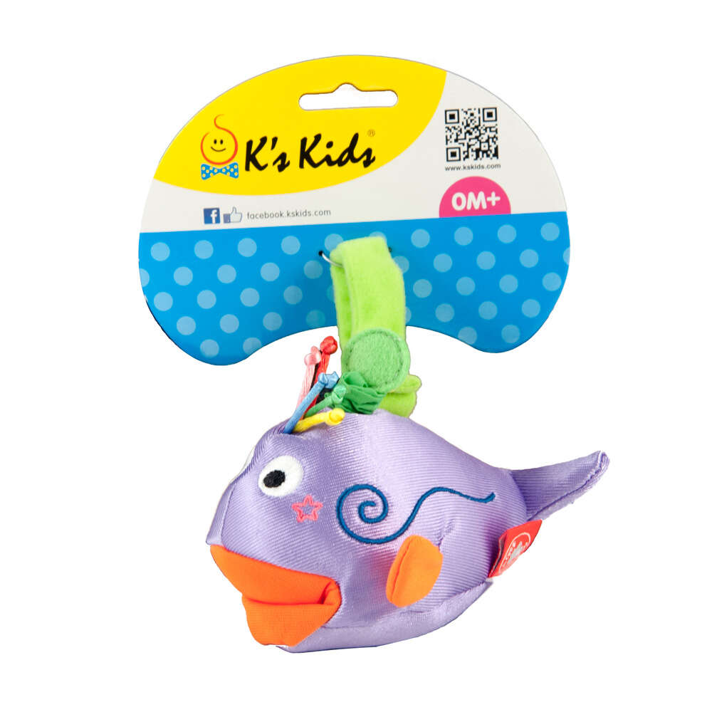 Ks Kids Felakasztható játék - Bálna - lila