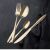 Berlinger Haus Gold Cutlery Set, 24-piece on dark background