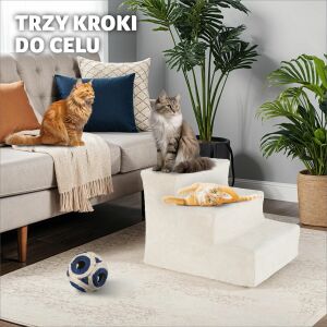 Paw Path - Schodki dla Zwierząt - 3 Stopnie - 37x45x34,5cm 112265094 - Zwierzęta gospodarskie