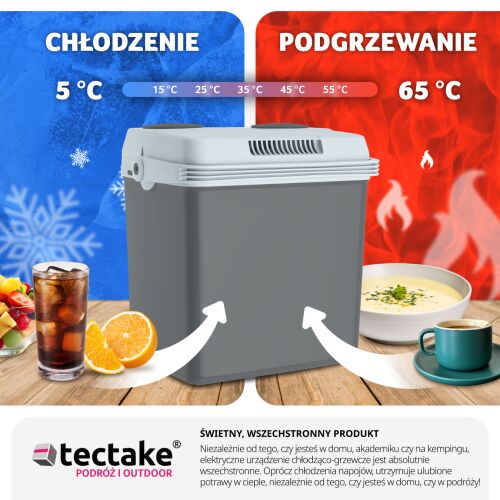 tectake - Prenosná chladnička s ohrievačom 25L 112271368