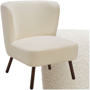 Teddy Robina Bouclé Cocktail Armchair, Upholstered, 120 kg 112275370 - Living Room Furniture