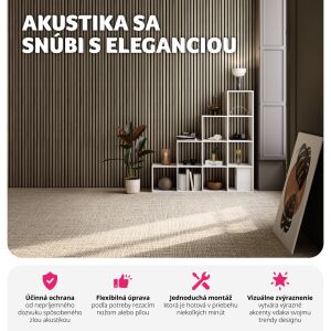 Sonic Wall - Drevené akustické panely - 2 kusy 137326509 - Nástenné panely a nálepky na stenu