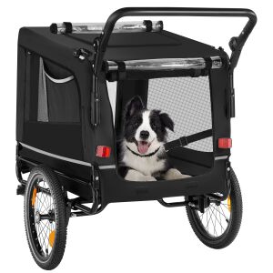 WoofRider Multifunctional Dog Trailer, Foldable, up to 40 kg 133667767 - Pet Carrier, Car Travel Box