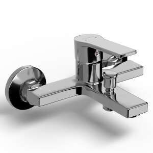 OCEANO MIRA kád csaptelep króm felülettel, falra szerelhető kádtöltő csaptelep - Nonbrand Csaptelep