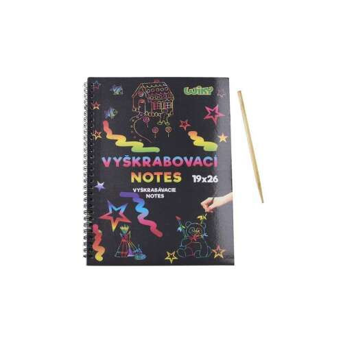 Szivárványos Karcoló Füzet